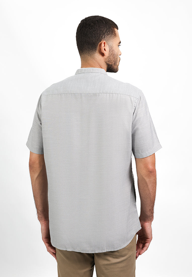 MOC Kemeja Koko Lengan Pendek Pria ANDORA - GREY