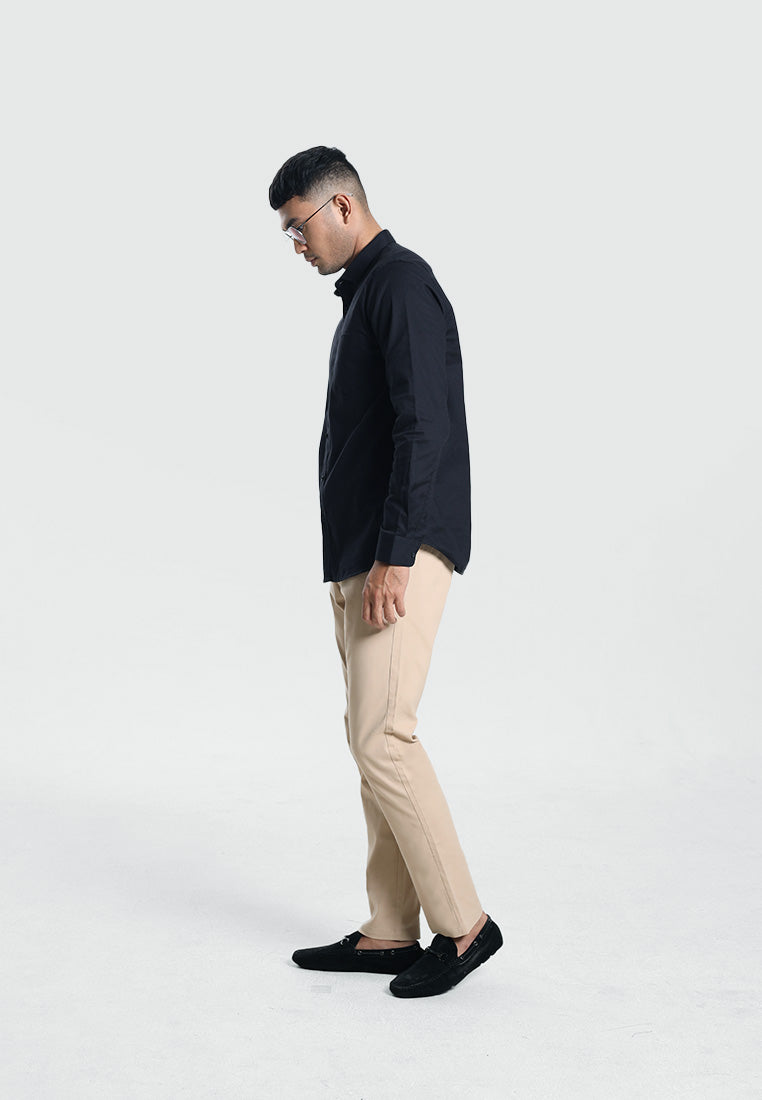 MOC Kemeja Lengan Panjang Pria CASPIAN-BLACK
