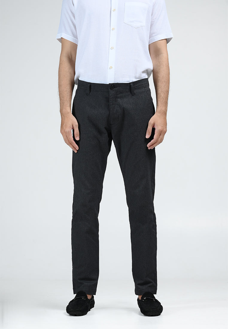 MOC Celana Panjang Pria Slim Fit FORWARD-CHARCOAL