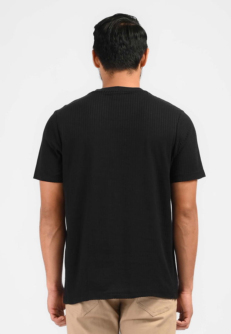 MOC Kaos Lengan Pendek Pria HAZEL-BLACK