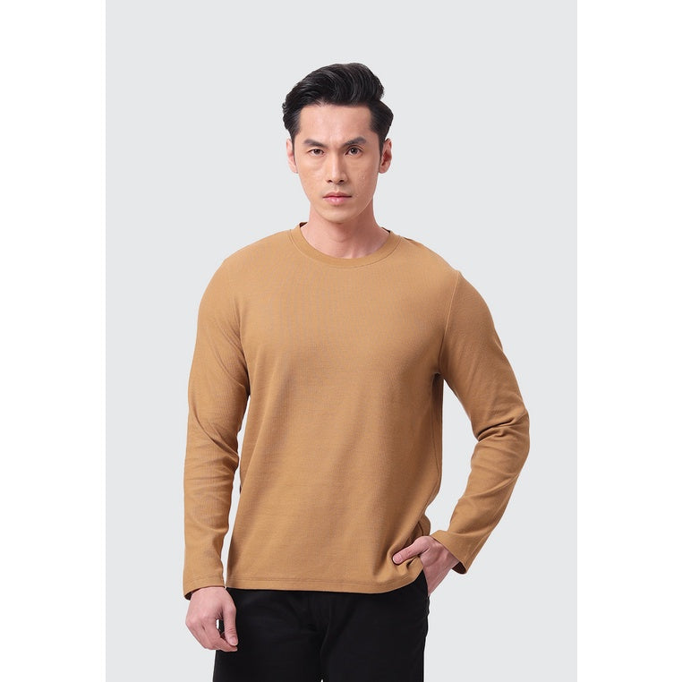 MOC Kaos Lengan Panjang Pria PASCAL - BROWN