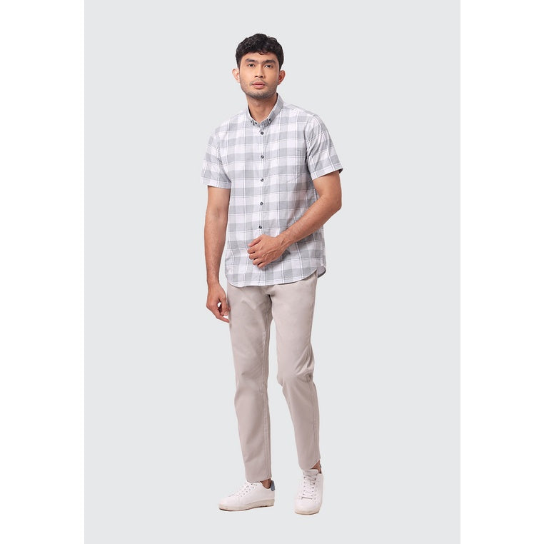 MOC Kemeja Lengan Pendek Pria IRBY - GREY