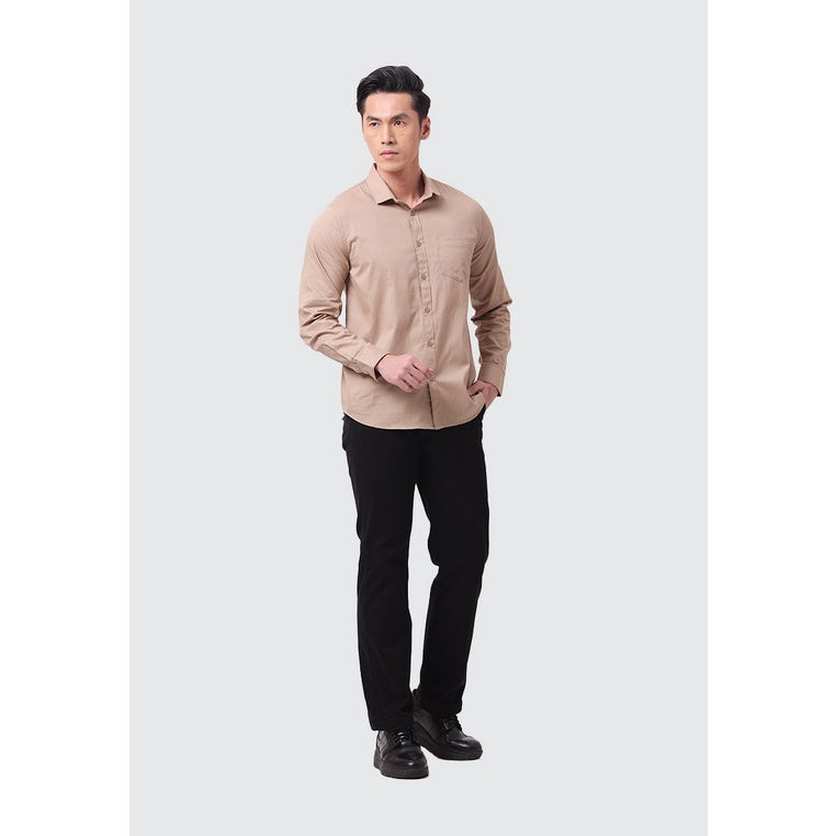 MOC Kemeja Lengan Panjang Pria COOPER - KHAKI