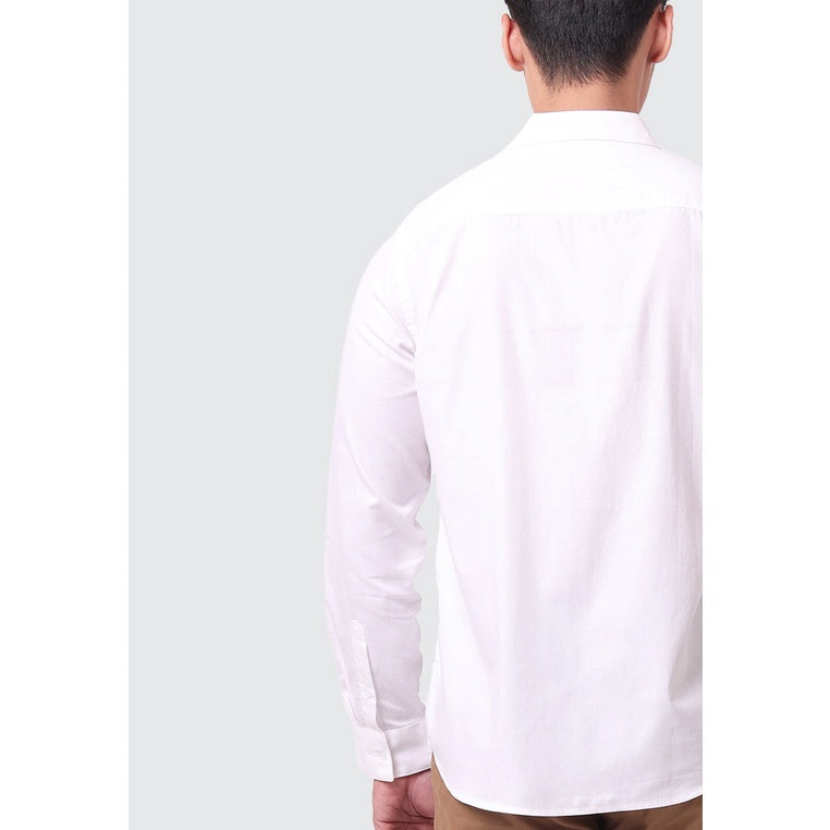 MOC Kemeja Lengan Panjang Pria COOPER - WHITE