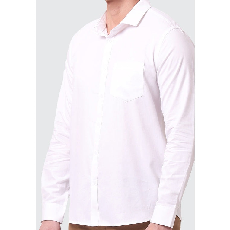 MOC Kemeja Lengan Panjang Pria COOPER - WHITE