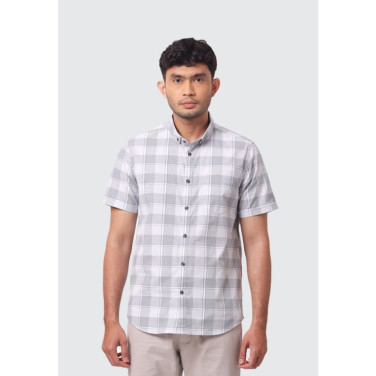 MOC Kemeja Lengan Pendek Pria IRBY - GREY