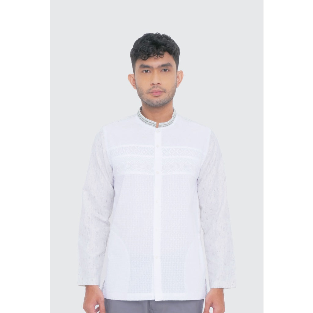 MOC Kemeja Koko Lengan Panjang Pria AFFOGATO - LIGHT BLUE