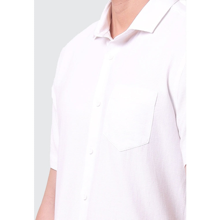 MOC Kemeja Lengan Pendek Pria CURTIS - WHITE