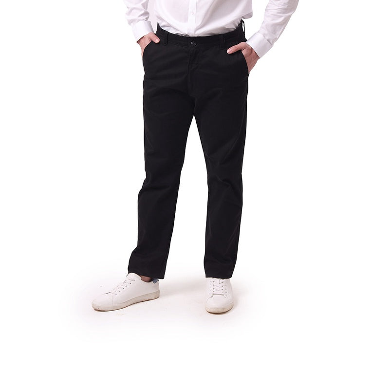 MOC Celana Panjang Pria Regular Fit JASPER - BLACK