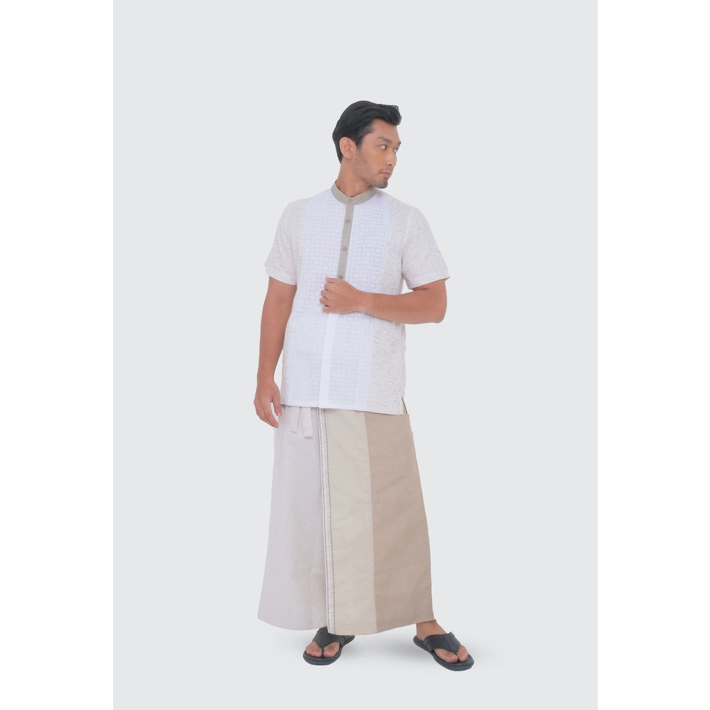 MOC Kemeja Koko Lengan Pendek Pria KHAFI - KHAKI