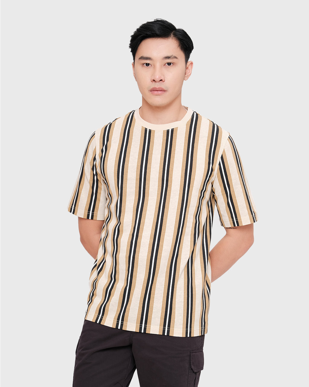MOC Kaos Lengan Pendek Pria DERBY4 - BEIGE
