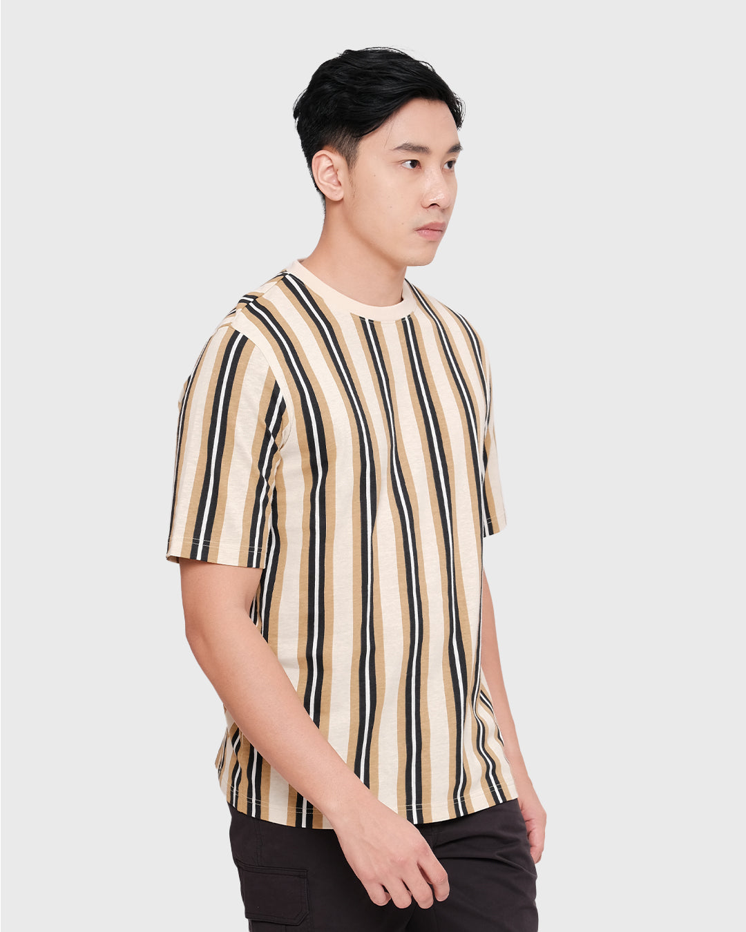 MOC Kaos Lengan Pendek Pria DERBY4 - BEIGE