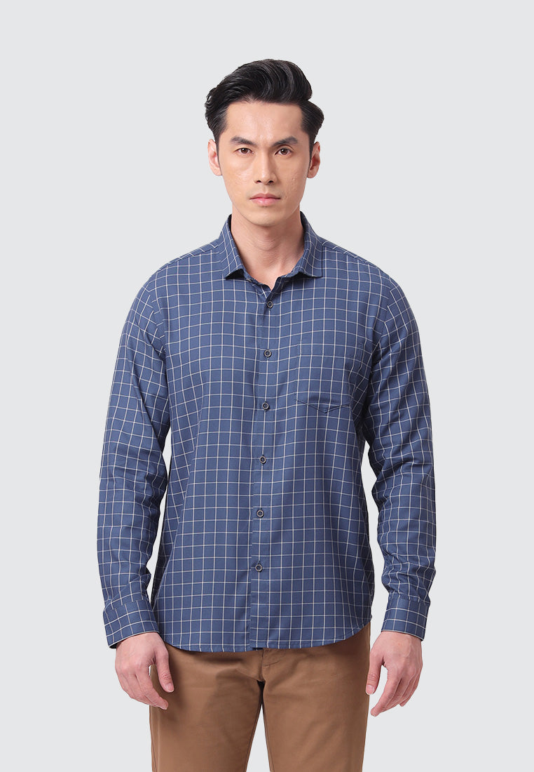 MOC Kemeja Lengan Panjang Pria GRAHAM - TEAL