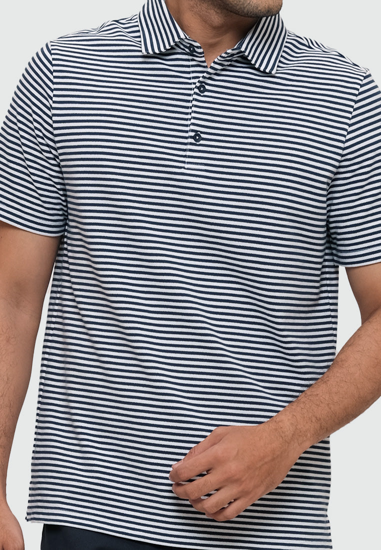 MOC Kaos Polo Lengan Pendek CLAUDE-NAVY