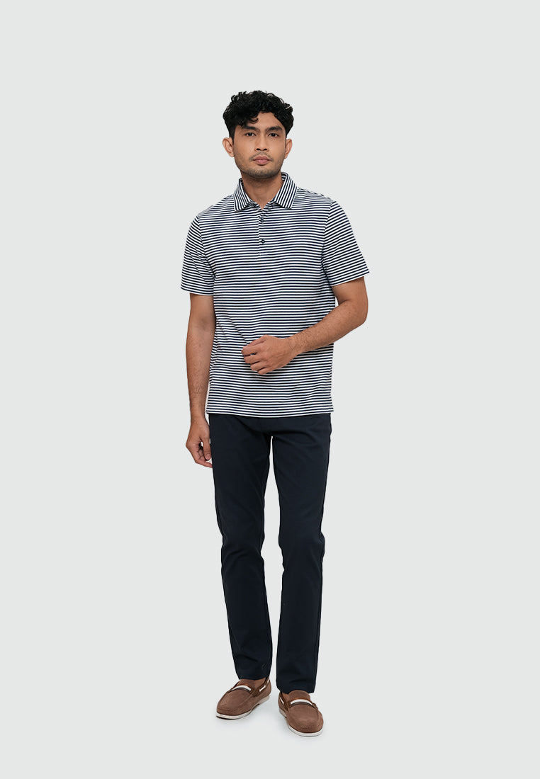 MOC Kaos Polo Lengan Pendek CLAUDE-NAVY
