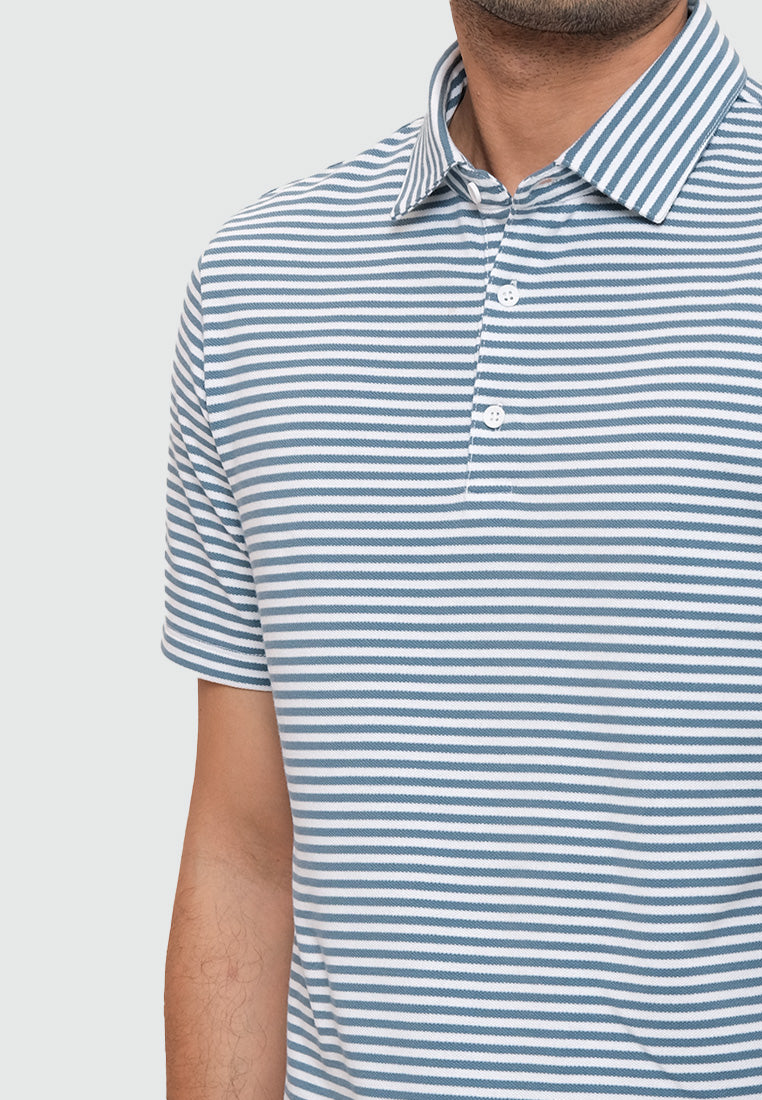 MOC Kaos Polo Lengan Pendek -CLAUDE - Blue