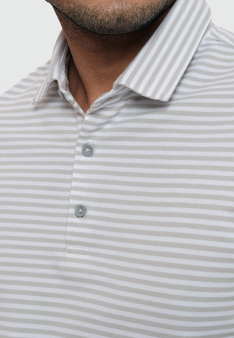 MOC Kaos Polo Lengan Pendek CLAUDE- GREY