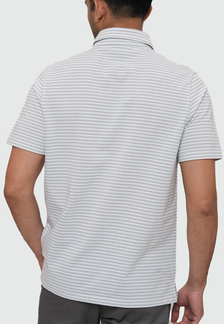 MOC Kaos Polo Lengan Pendek CLAUDE- GREY