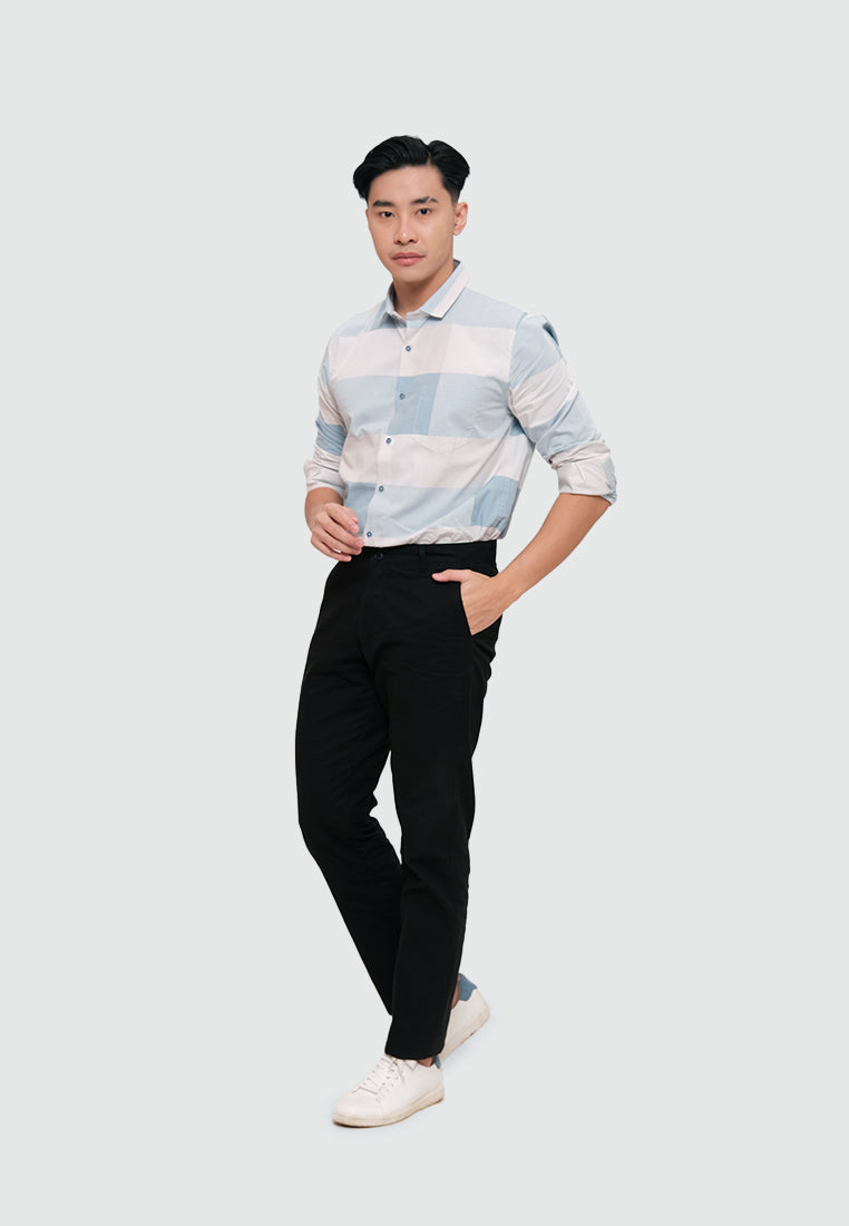 MOC Celana Panjang Chinos Pria Reguler Fit HARRINGTON - Black