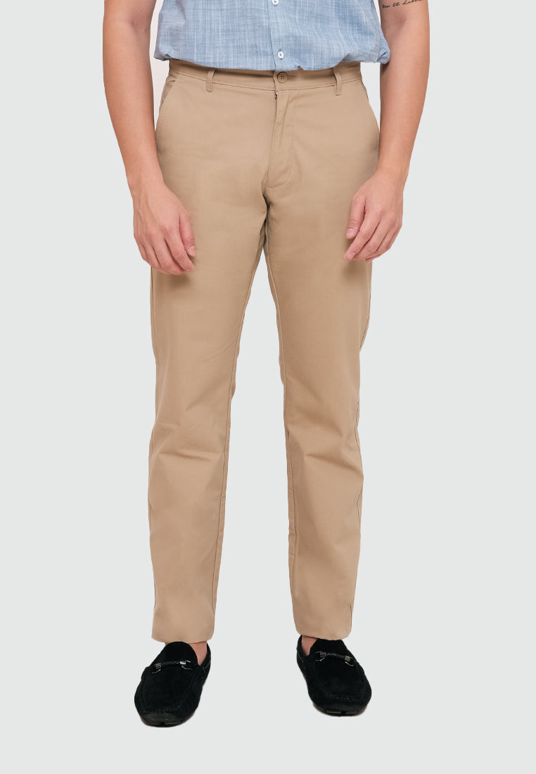 MOC Celana Panjang Chinos Pria Reguler Fit HARRINGTON - Camel