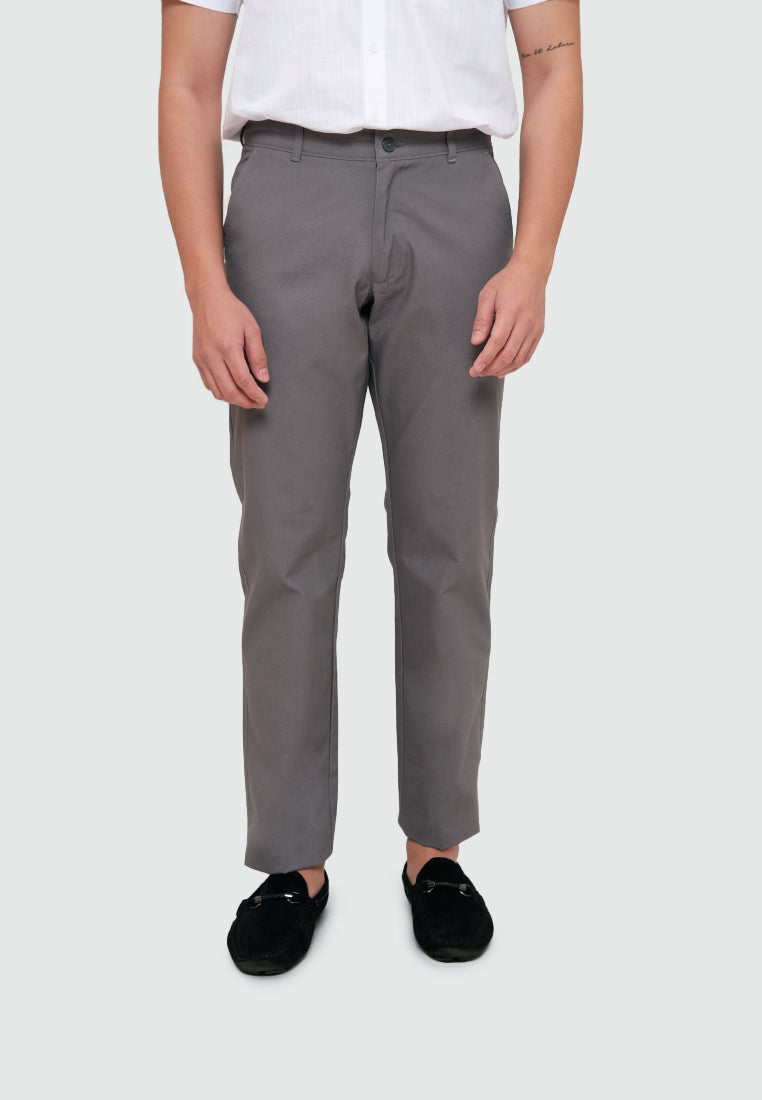 MOC Celana Panjang Chinos Pria Reguler Fit HARRINGTON - Dark Grey