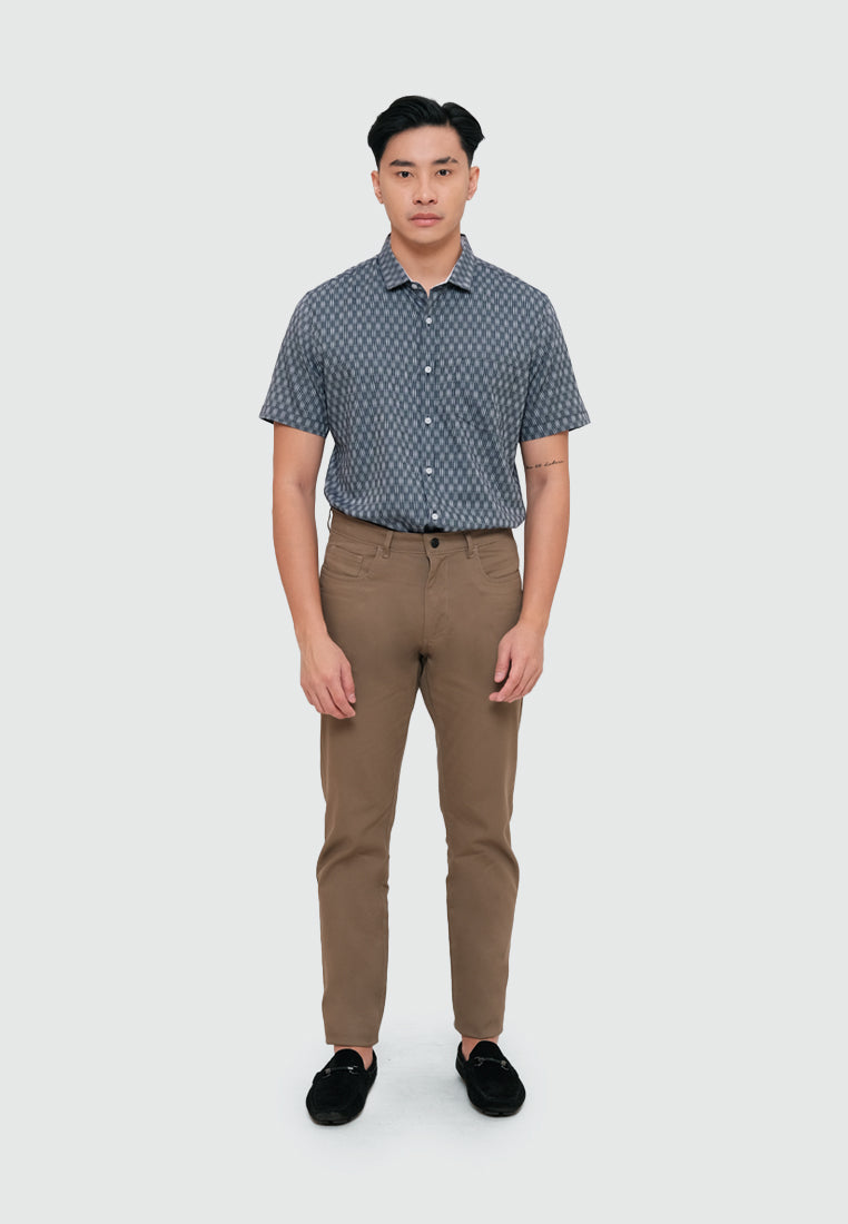 MOC Celana Panjang Chinos Pria Slim Fit HOVE-DARK BROWN