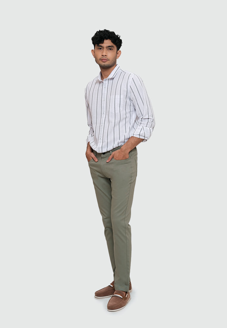 MOC Celana Panjang Chinos Pria Slim Fit HOVE-LIGHT GREEN