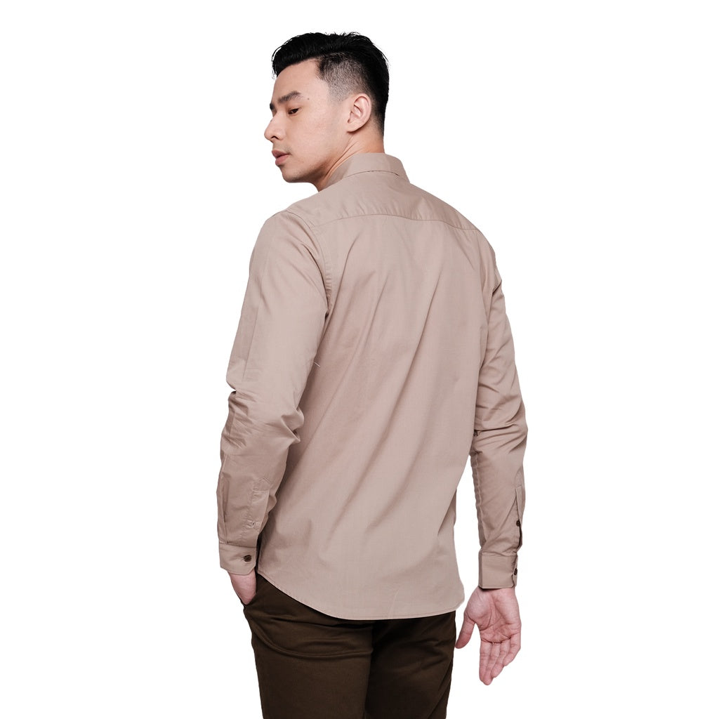 MOC Kemeja Lengan Panjang Pria PEDRO - BEIGE