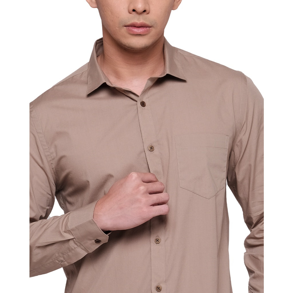 MOC Kemeja Lengan Panjang Pria PEDRO - BEIGE
