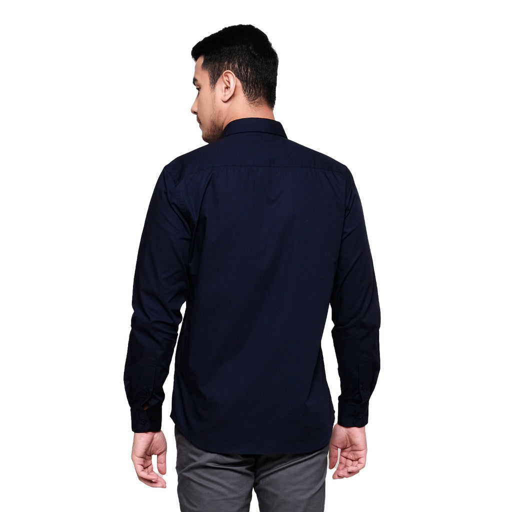 MOC Kemeja Lengan Panjang Pria PEDRO - NAVY