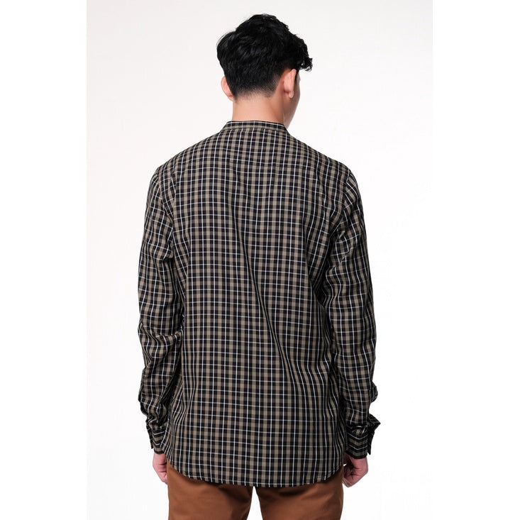 MOC Kemeja Lengan Panjang Pria DEPLIZO - OLIVE