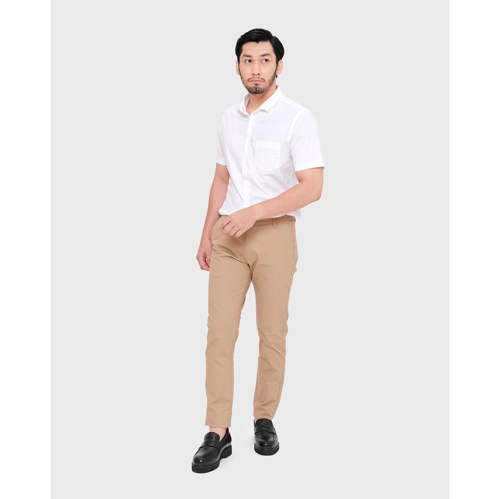 MOC Kemeja Lengan Pendek Pria FRAZIO - WHITE