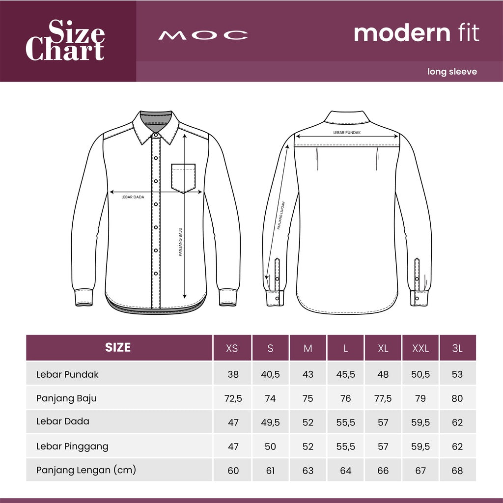 MOC Kemeja Lengan Panjang Pria FILIP - OLIVE