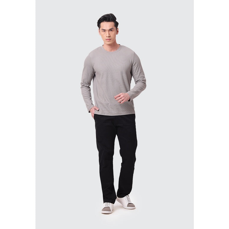 MOC Kaos Lengan Panjang Pria PASCAL - GREY