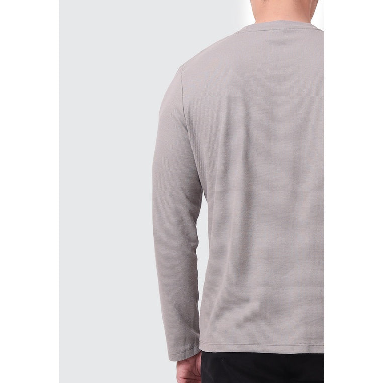 MOC Kaos Lengan Panjang Pria PASCAL - GREY