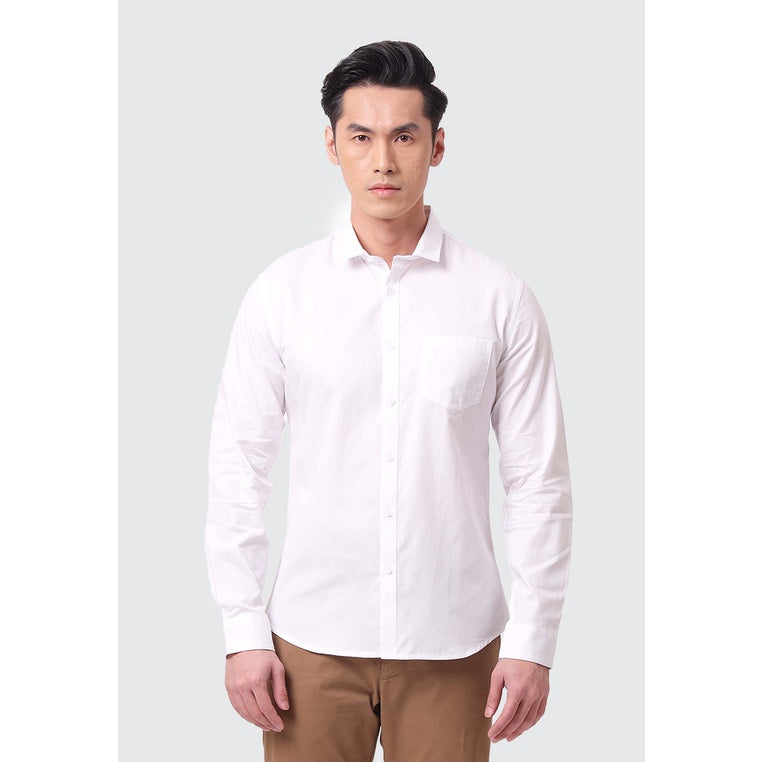 MOC Kemeja Lengan Panjang Pria DOVERCO - WHITE